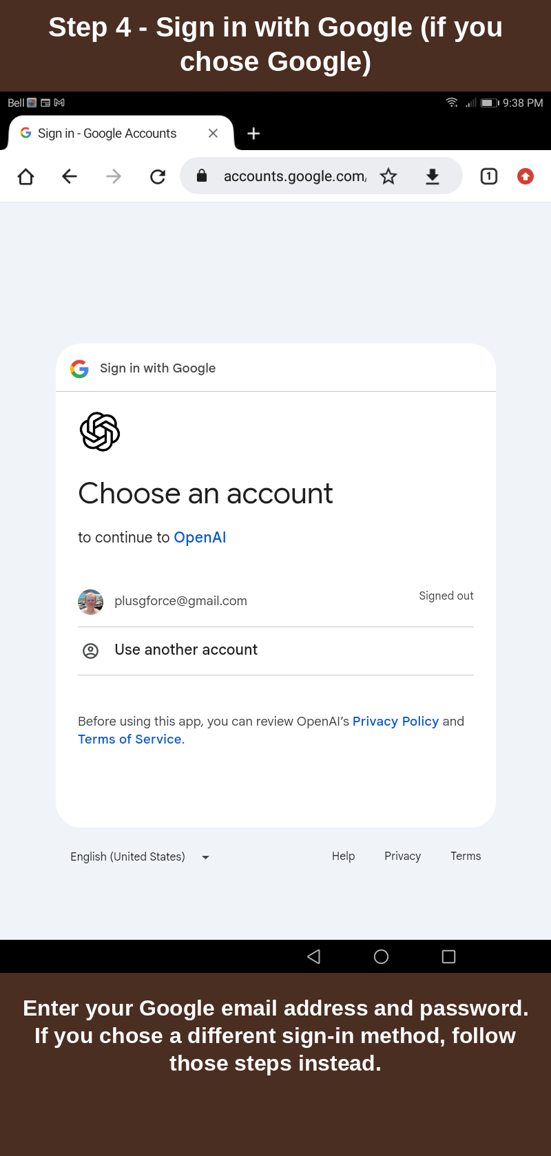 Step 4 — Sign in with Google