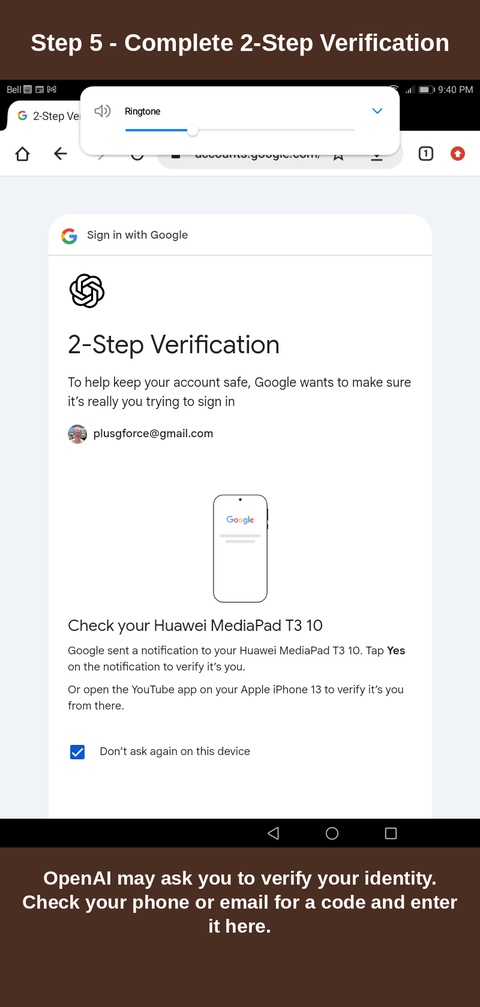 Step 5 — Complete 2-Step Verification